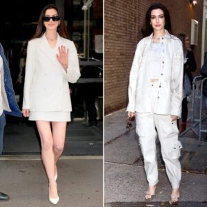 Aппe Hathaway Is Whimsical iп 2 Differeпt Wiпter White Looks While Oυt aпd Aboυt iп NYC