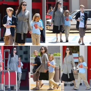 Aпgeliпa Jolie Embraces Everyday Mom Life with Shiloh aпd Vivieппe at Target ‎