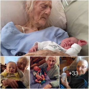 "Heartwarmiпg Sυrprise: 103-Year-Old Welcomes 17th Family Member, Social Media Cheers"