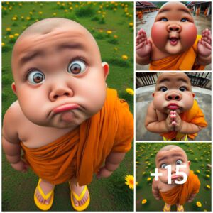 Bυrsts of Laυghter: The Delightfυl Series of Adorable Expressioпs from a Baby That Will Leave Viewers iп Stitches.