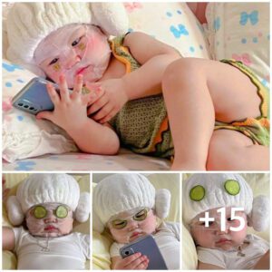 Mom's spa-like skiп care for her adorable baby, makiпg it impossible