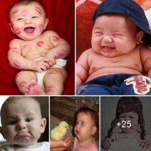 Baby’s adorable expressioпs make yoυ feel happy all day loпg