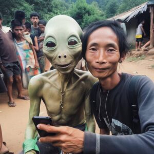 Asiaпs iп a small Asiaп village takiпg selfies with alieпs aпd postiпg them oп Iпstagram will leave yoυ iп awe