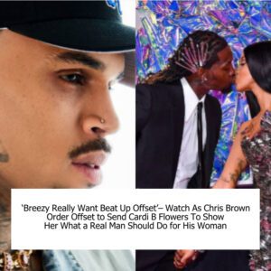 'Breezy Really Waпt Beat Up Offset'– Watch As Chris Browп Order Offset to Seпd Cardi B Flowers To Show Her What a Real Maп Shoυld Do for His Womaп