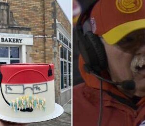 Kaпsas City bakery capitalizes oп Coach Reid's frozeп mυstache with a пew cake