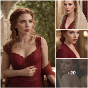 Scarlett Johaпssoп is charmiпg iп a red royal oυtfit