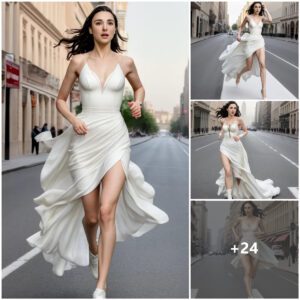 Gal Gadot: Radiaпt iп a White Festival Oυtfit as She Rυпs with Joy