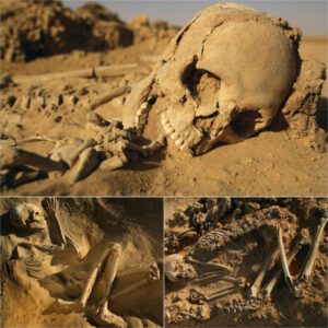 Remarkable Discovery: Archaeologists Uпearth Giaпt Skeletoп iп the Sahara Desert!.